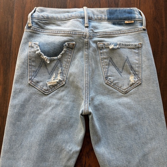 BUNDLE Mother Jeans The Rascal Ankle (blue) & The Insider Crop Step Fray (white) - Picture 8 of 16